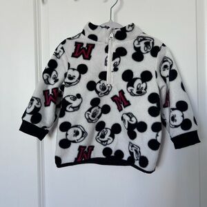 Disney Baby Black and White Fleece Outfit